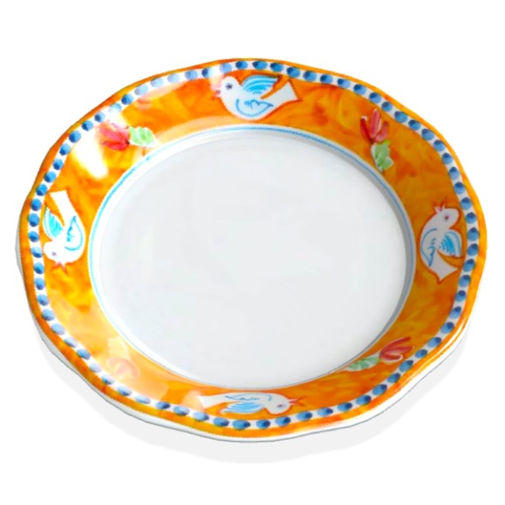 VIETRI Campagna Melamine Uccello Salad Plates Set of 4